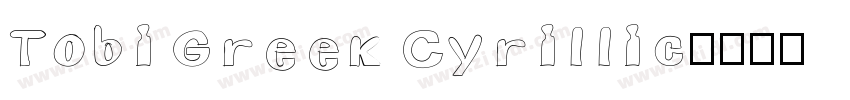 Tobi Greek Cyrillic字体转换